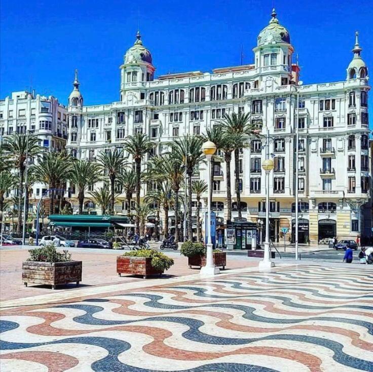 Alicante Centre ,Plage Et Quartier Anime,Wifi ,Climatisation 외부 사진